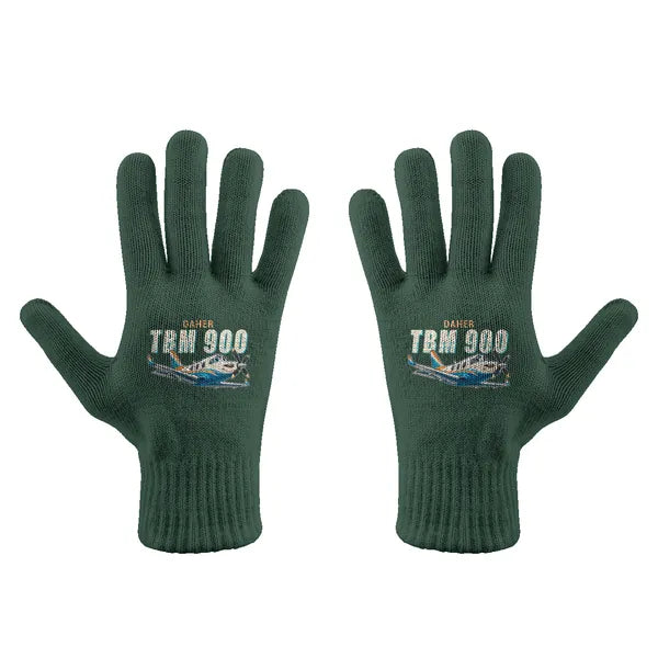 Daher TBM 900 - Gloves - Full - Cartoon - Dark Green