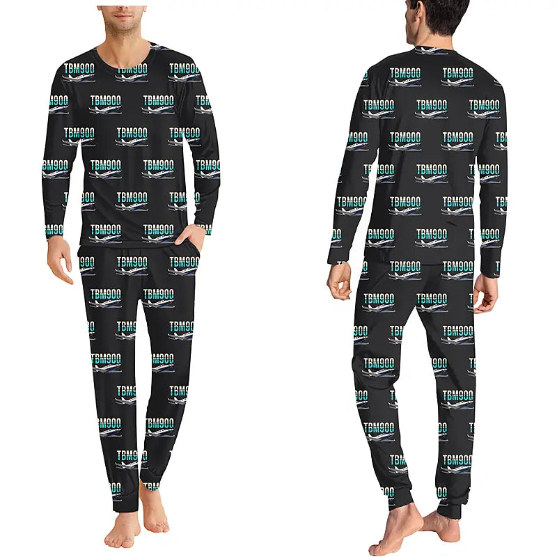 Daher TBM 900 - Men Pajamas - Original Pattern - Black