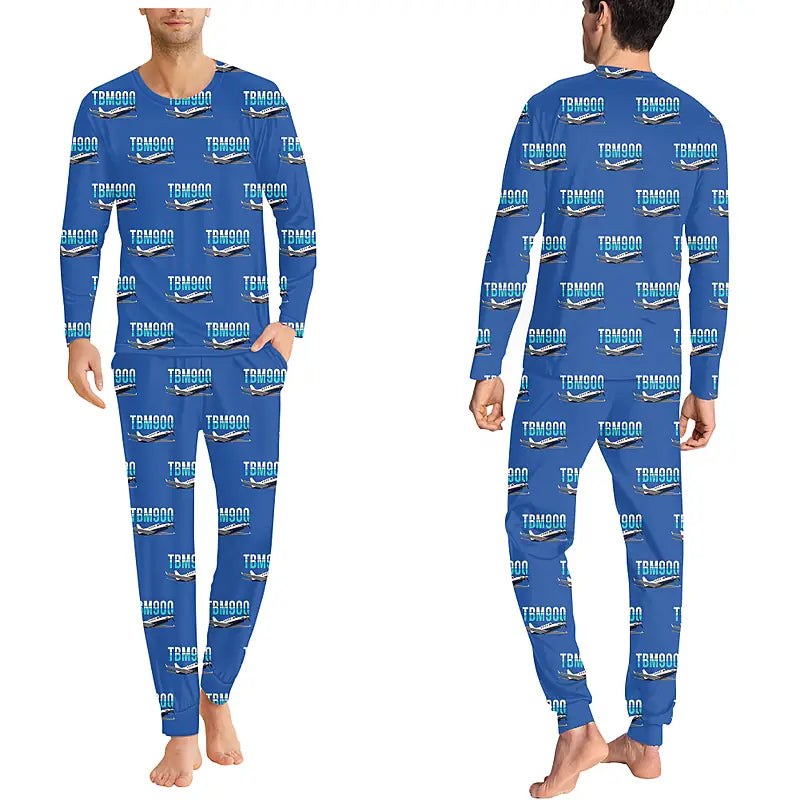 Daher TBM 900 - Men Pajamas - Original Pattern - Blue