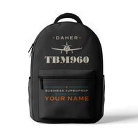 Thumbnail for Daher TBM 960 - 3D Backpack - Heritage + Name - Gray