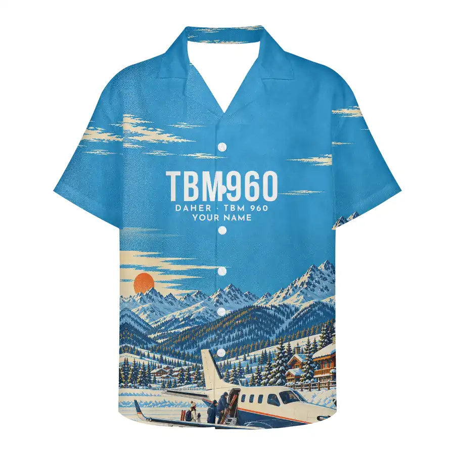 Daher TBM 960 3D All-Over Print Clothing - Hawaiian Shirt - 3D + Name