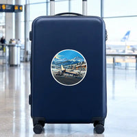 Thumbnail for Daher TBM 960 - 3D + Name - Circle Sticker - Suitcase