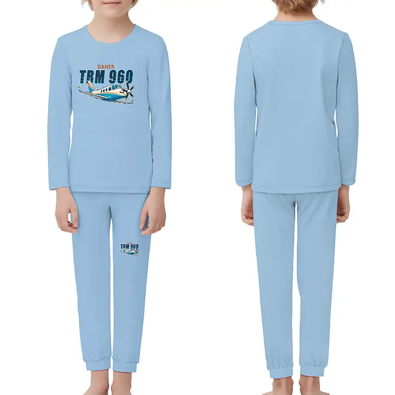 Daher TBM 960 - Children Pajamas - Cartoon Chest - Light Blue