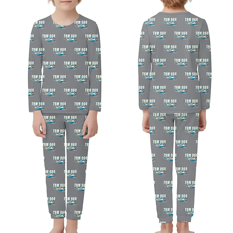 Daher TBM 960 - Children Pajamas - Cartoon Pattern - Gray