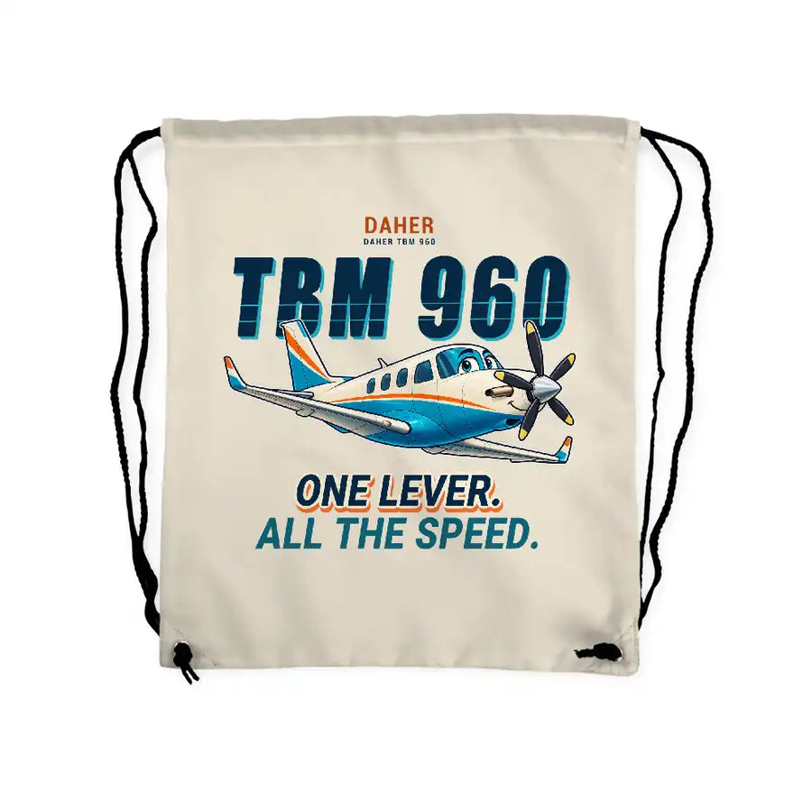 Daher TBM 960 - Drawstring Bag - Cartoon - Beige