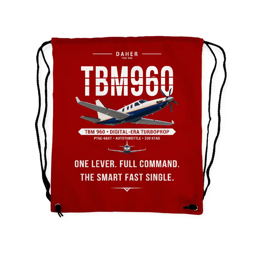 Daher TBM 960 - Drawstring Bag - Original - Red