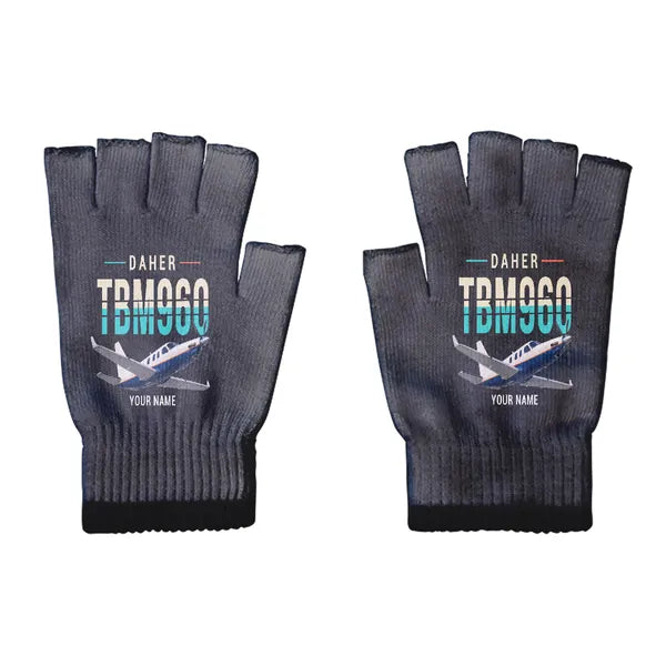 Daher TBM 960 - Gloves - Cut - Original + Name - Black