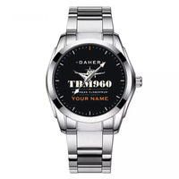 Thumbnail for Daher TBM 960 - Heritage + Name - Stainless Steel Band - For Men