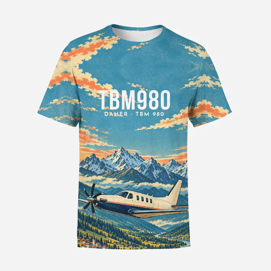 Daher TBM 980 3D All-Over Print Clothing - T-Shirt - 3D
