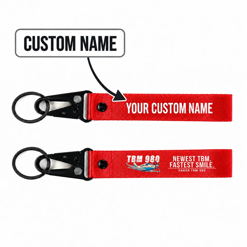 Daher TBM 980 Hawk-Shaped Key Chains - Red - Cartoon - Personalized