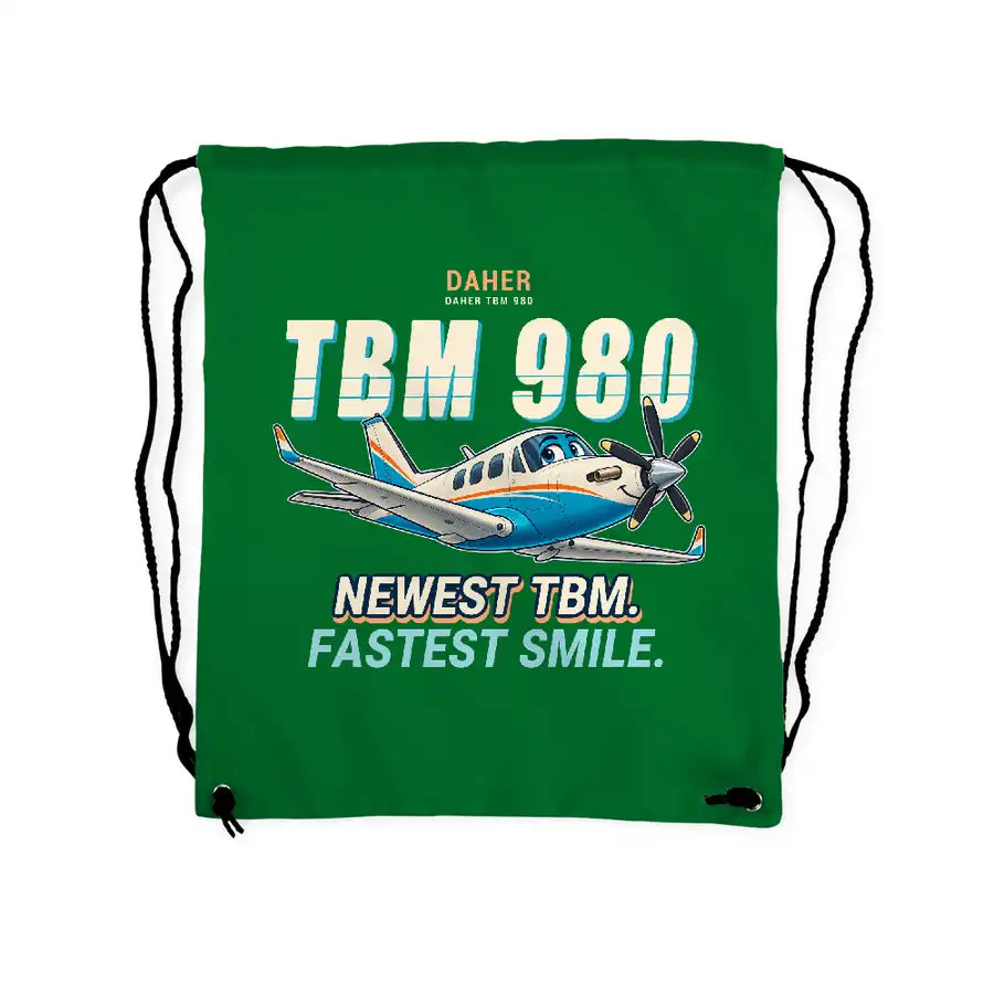 Daher TBM 980 - Drawstring Bag - Cartoon - Green