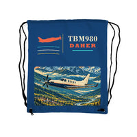 Thumbnail for Daher TBM 980 - Drawstring Bag - Classic - Blue