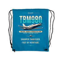 Thumbnail for Daher TBM 980 - Drawstring Bag - Original - Light Blue