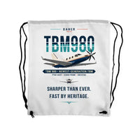 Thumbnail for Daher TBM 980 - Drawstring Bag - Original - White