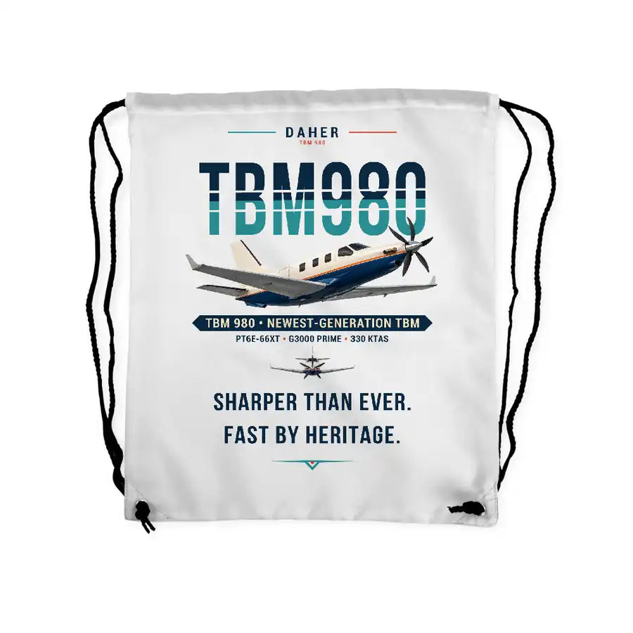 Daher TBM 980 - Drawstring Bag - Original - White