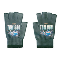 Thumbnail for Daher TBM 980 - Gloves - Cut - Cartoon - Dark Green