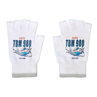 Thumbnail for Daher TBM 980 - Gloves - Cut - Cartoon + Name - White