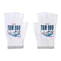 Thumbnail for Daher TBM 980 - Gloves - Cut - Cartoon - White