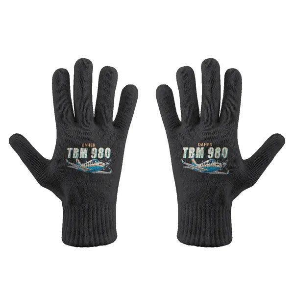 Daher TBM 980 - Gloves - Full - Cartoon - Black