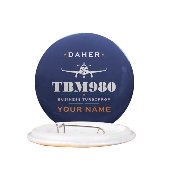 Daher TBM 980 - Heritage + Name - Pin - Navy Blue