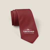 Thumbnail for Daher TBM 980 - Heritage + Name - Tie - Dark Red
