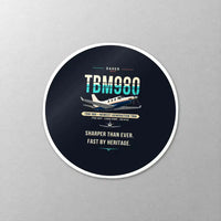 Thumbnail for Daher TBM 980 - Original - Circle Sticker - Close-up