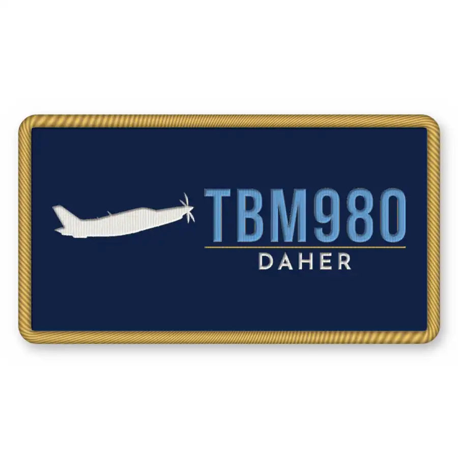 Daher TBM 980 Patches - Rectangle - Navy Sky