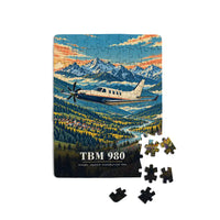 Thumbnail for Daher TBM 980 - Vertical + Text - Canvas Puzzle