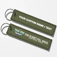 Thumbnail for Daher TBM 900 Aviator Key Chains - Green Army - Personalized