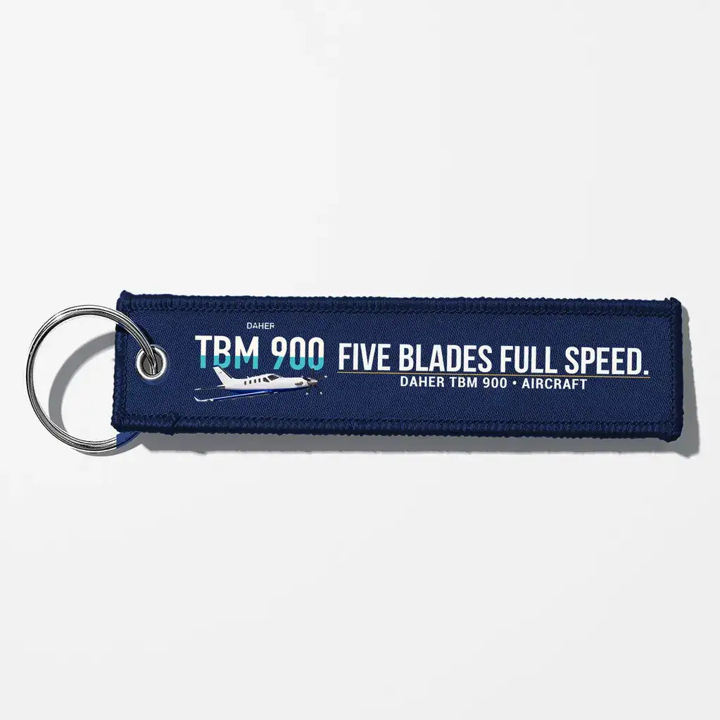 Daher TBM 900 Aviator Key Chains - Navy Blue