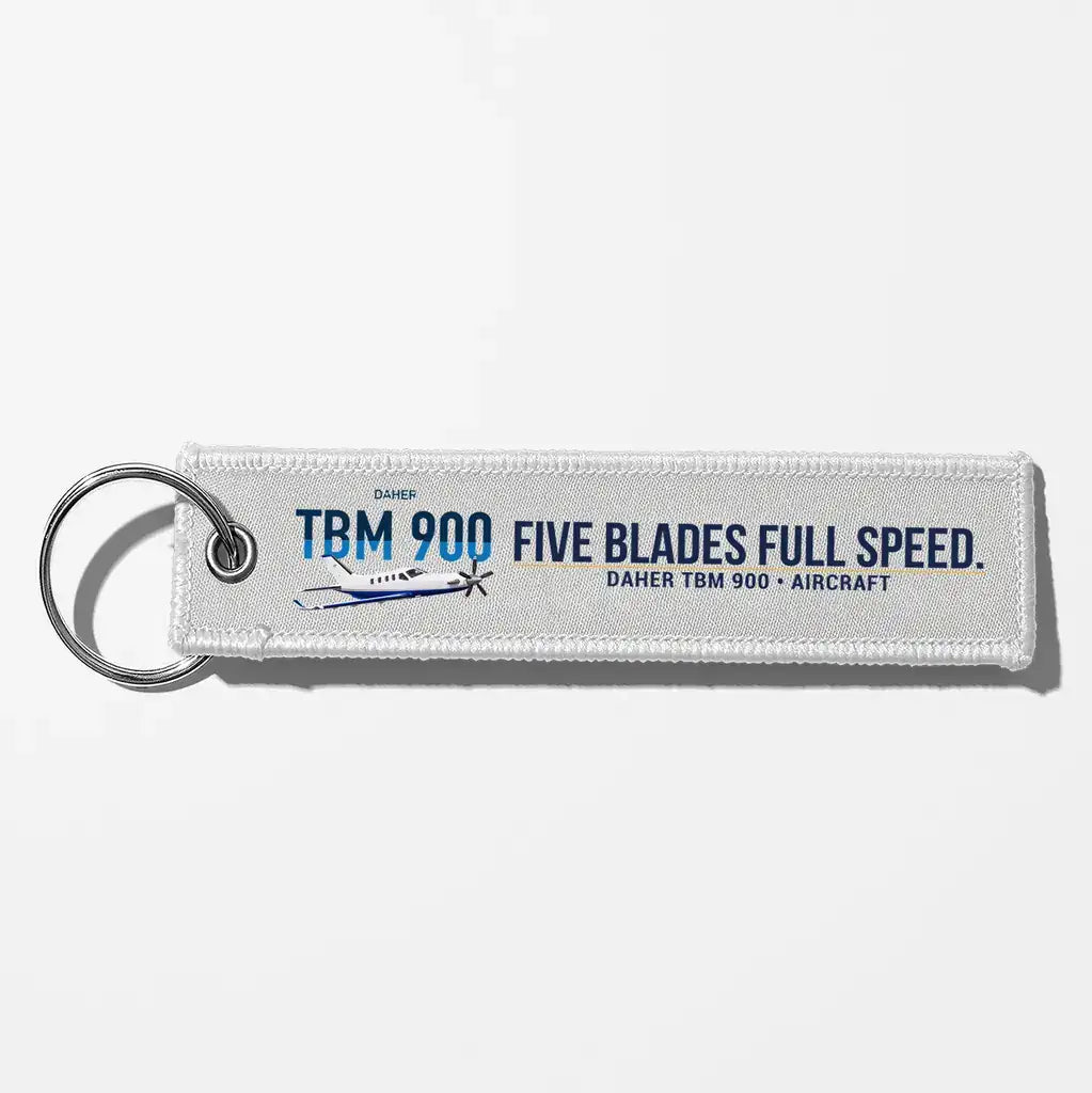 Daher TBM 900 Aviator Key Chains - White