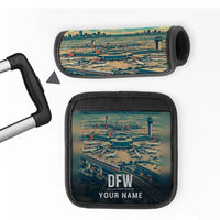 Thumbnail for Dallas Fort Worth International Airport (DFW) Luggage Handle Covers - 3D Full Print + Name