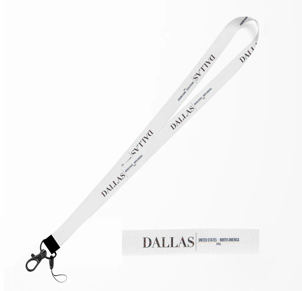 Dallas City Series lanyard - white