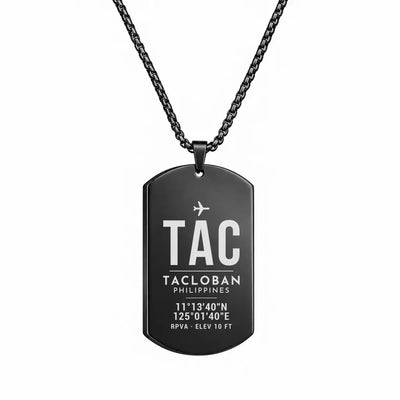 Daniel Z. Romualdez Airport TAC - Necklace - Original Design - Black