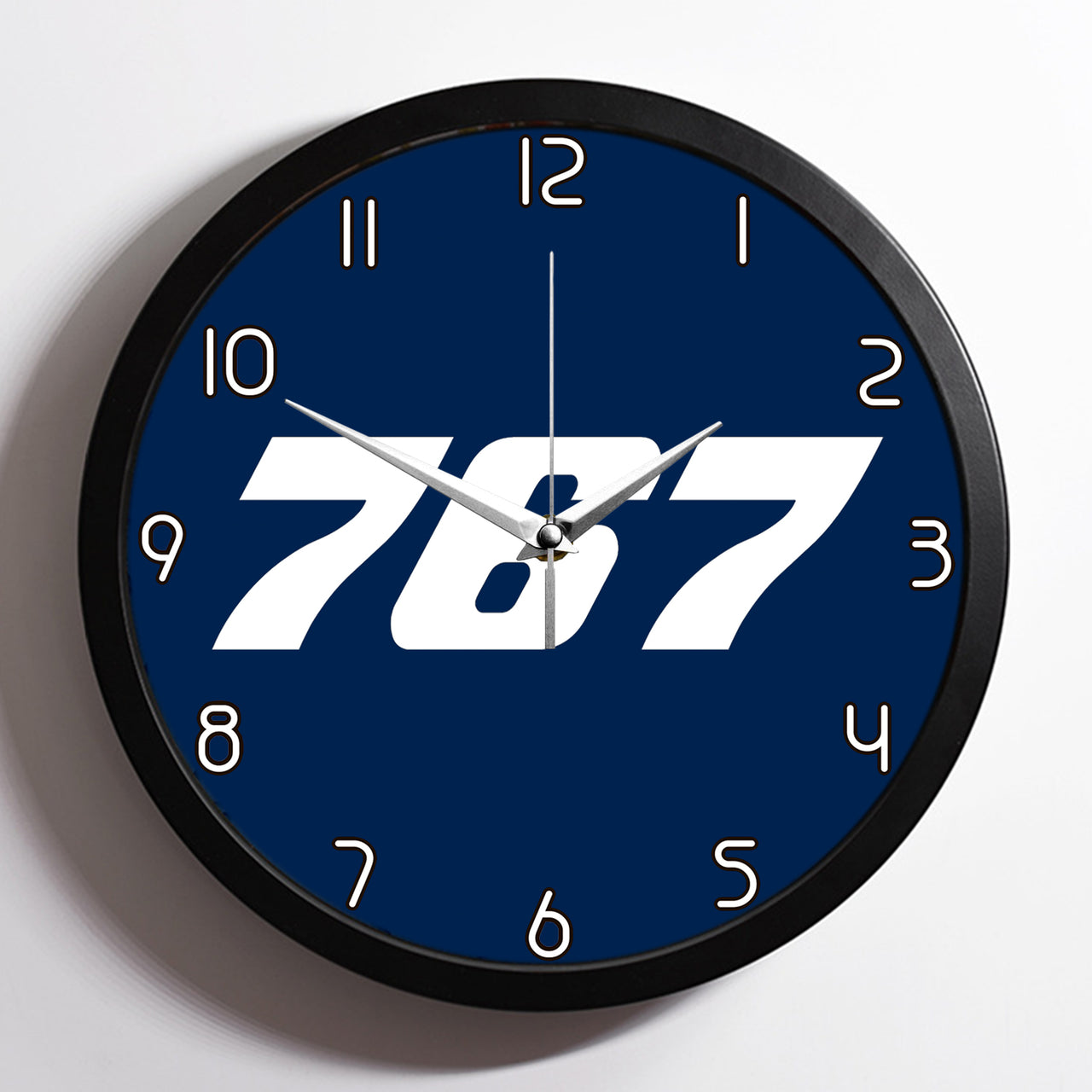 767 Flat Text Designed Wall Clocks