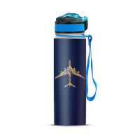 Thumbnail for Colourful Airplane Designed Sports Kettles