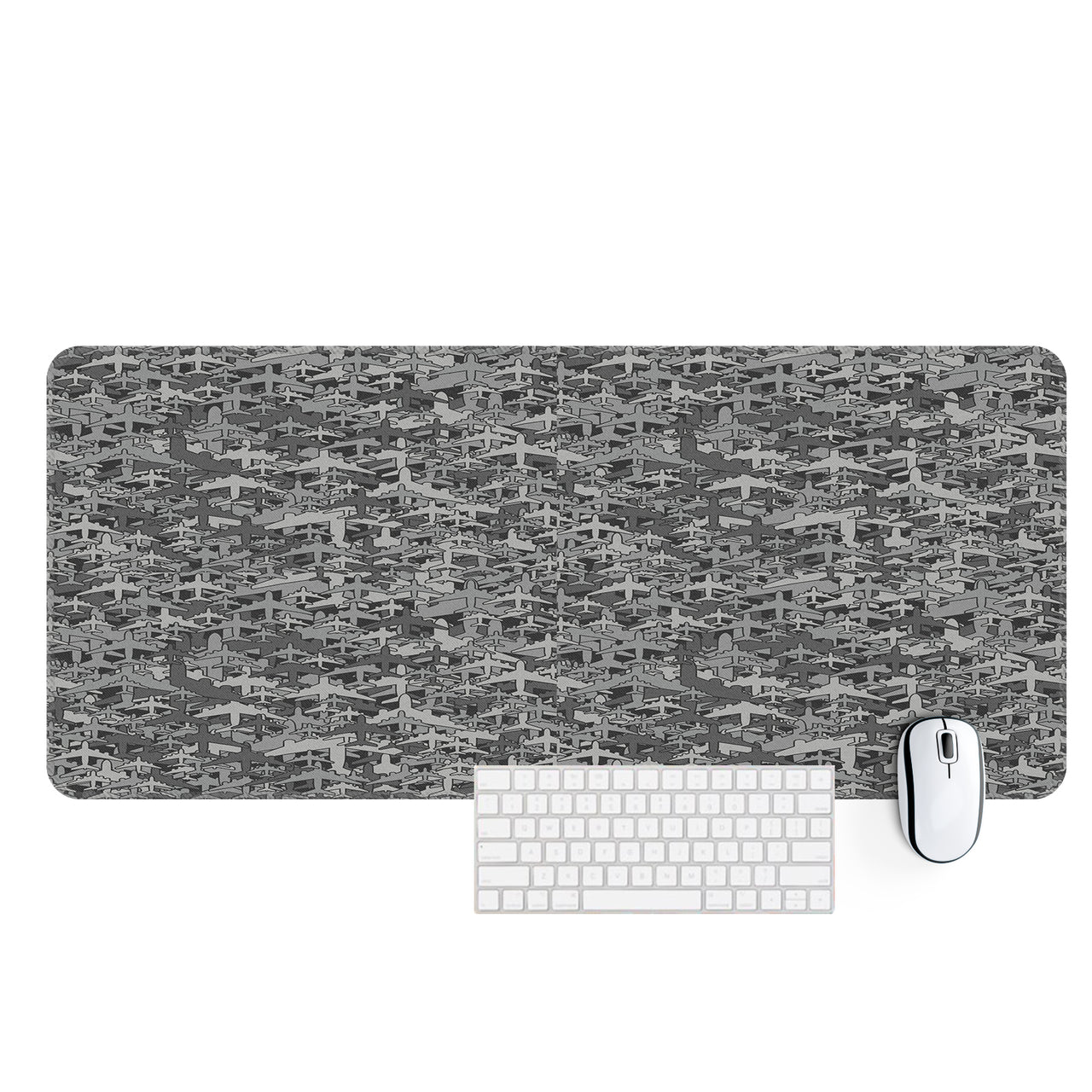 Dark Coloured Airplanes Designed Desk Mats