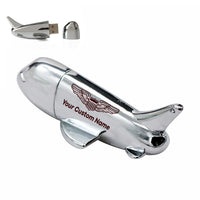 Thumbnail for Custom Name (Military Badge) Designed Airplane Shape USB Drives