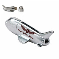 Thumbnail for Custom Name (Badge 2)Designed Airplane Shape USB Drives