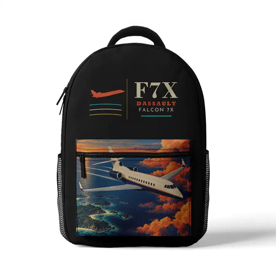 Dassault Falcon 7X - 3D Backpack - Black