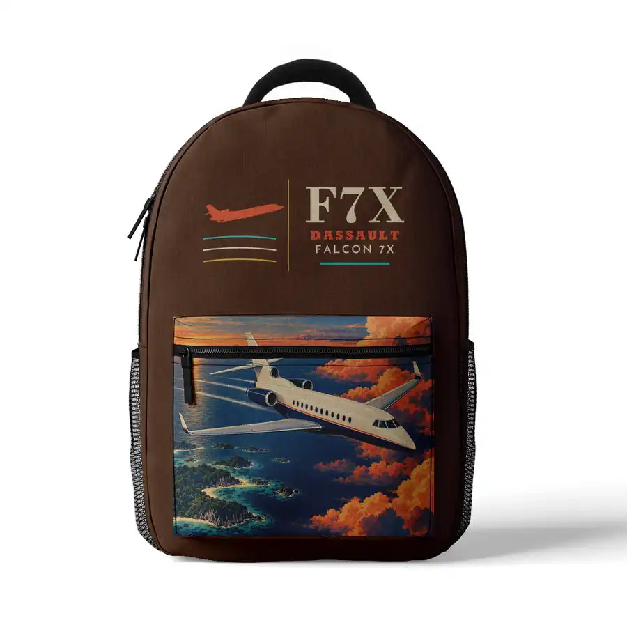 Dassault Falcon 7X - 3D Backpack - Brown