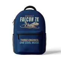 Thumbnail for Dassault Falcon 7X - 3D Backpack - Cartoon - Blue