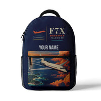 Thumbnail for Dassault Falcon 7X - 3D Backpack - Dark Blue + Name