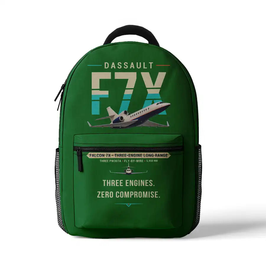 Dassault Falcon 7X - 3D Backpack - Original - Green