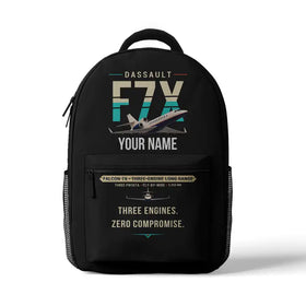 Dassault Falcon 7X 3D Backpacks & Drawstring Bags