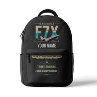 Thumbnail for Dassault Falcon 7X - 3D Backpack - Original + Name - Gray