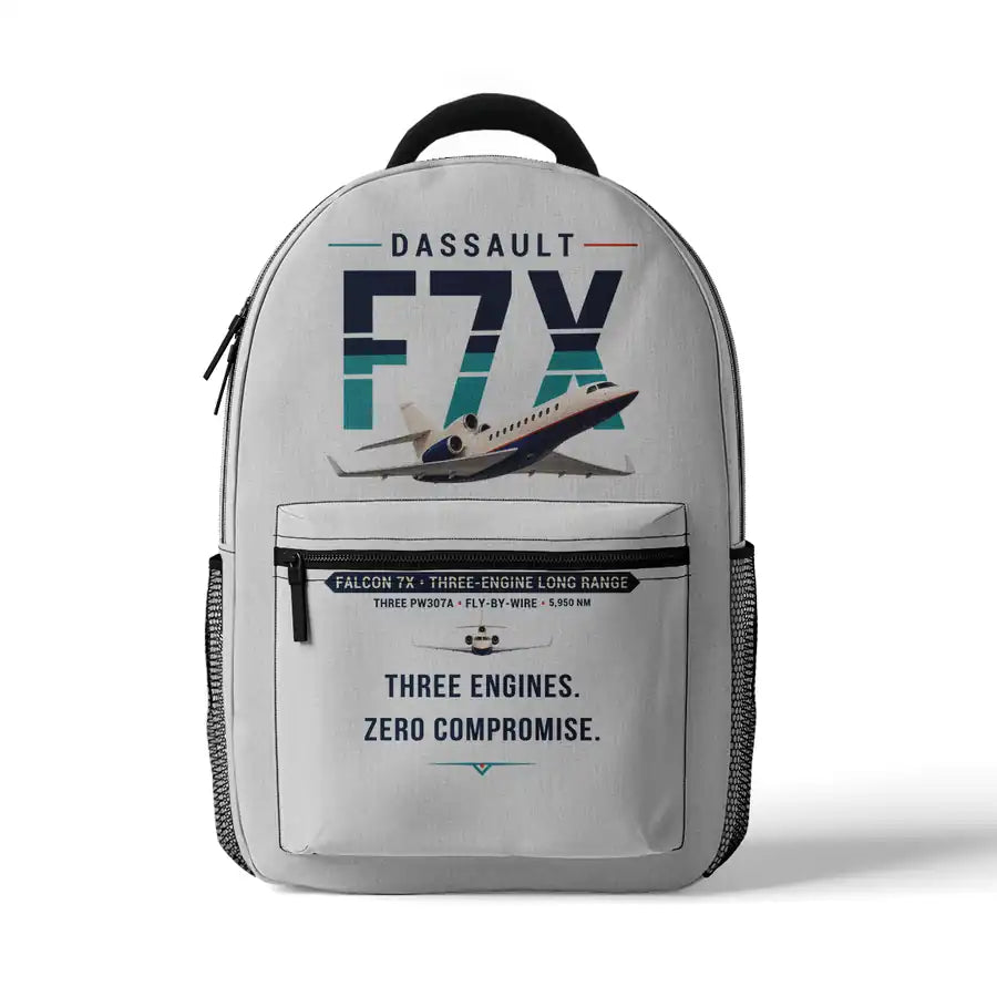 Dassault Falcon 7X - 3D Backpack - Original - White