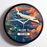 Thumbnail for Dassault Falcon 7X - 3D + Name - Framed - Full Print