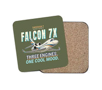 Thumbnail for Dassault Falcon 7X - Cartoon - Coaster - Green Army