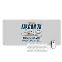 Thumbnail for Dassault Falcon 7X - Cartoon - Desk Mat - Light Gray